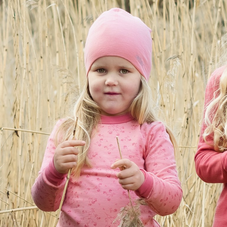Snøfall ull/bomull trøye Rosa - 11040393-Dusty rose-86-92 cm - 1