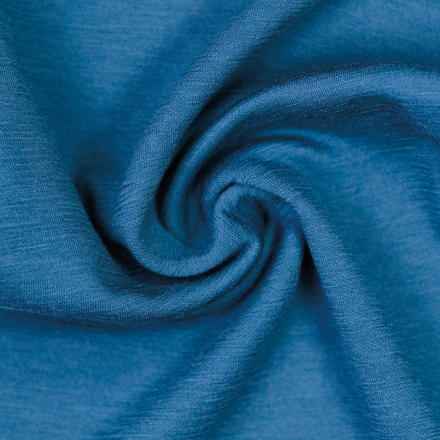 Snøfall ull/bomull body solid, blueberry