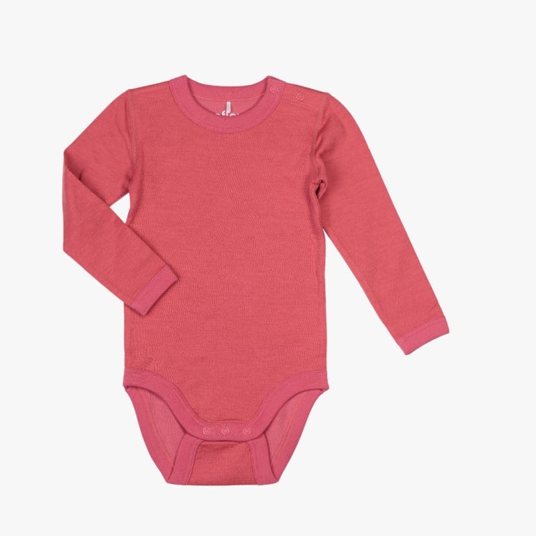Snøfall ull/bomull body solid Rød - 11040411-raspberry-56 cm - 1
