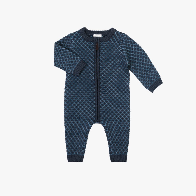 Kos strikket ulldress Marine - 11040425-Midnight-56 cm - 1
