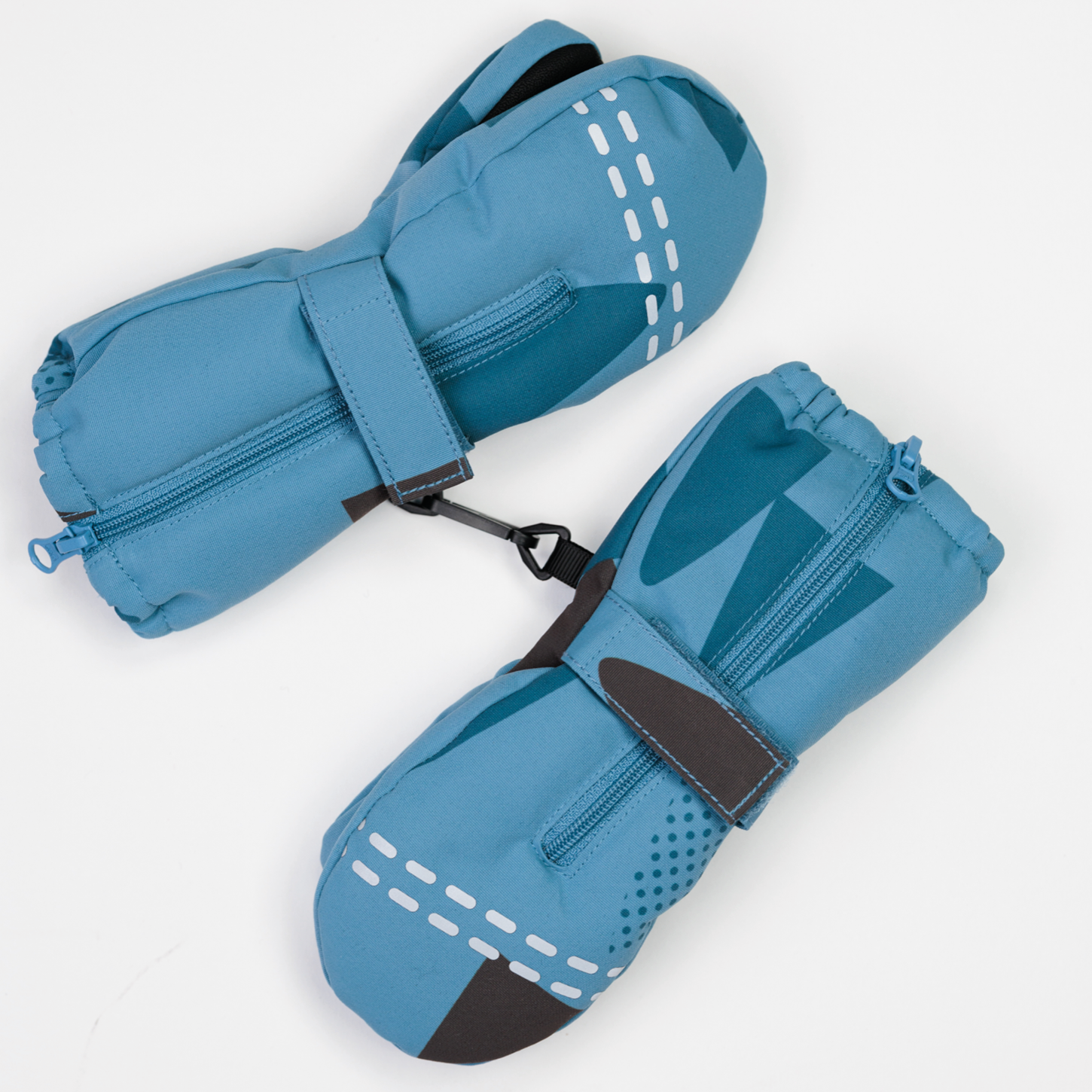 Snøhetta votter med glidelås, blue