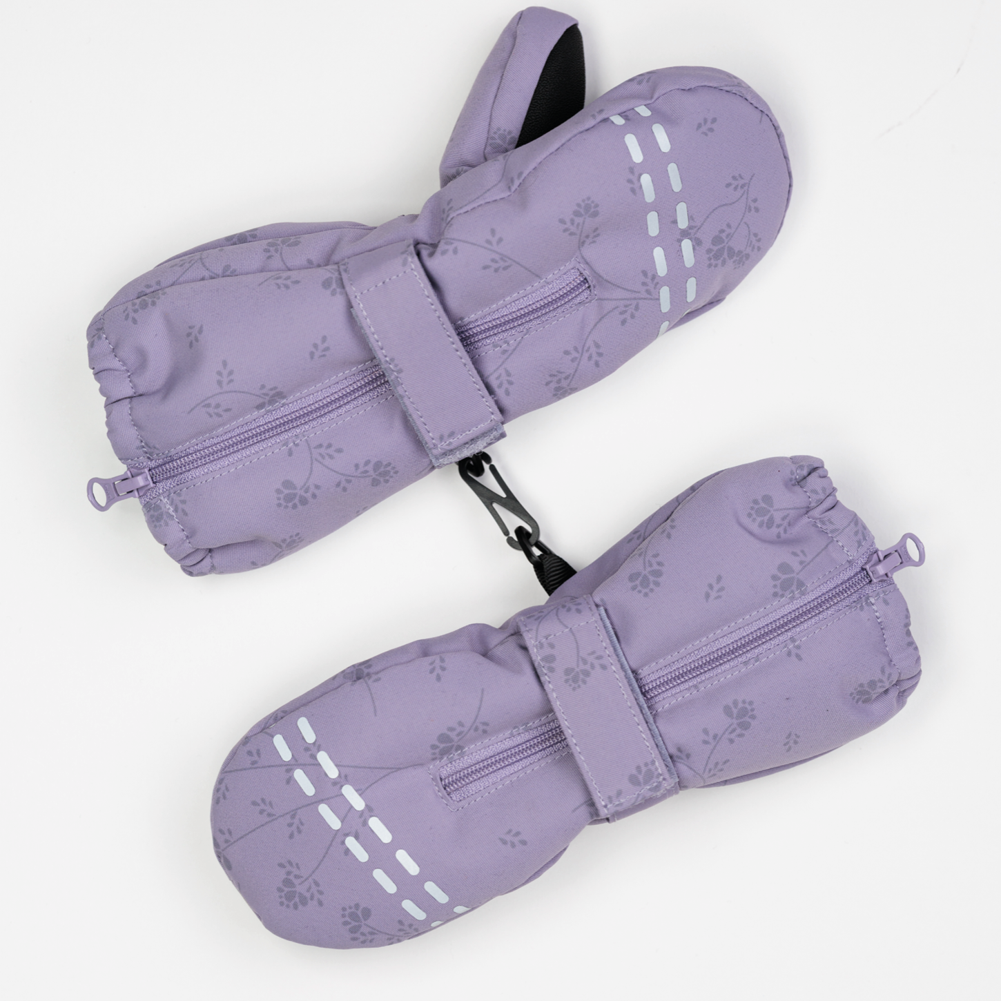 Snøhetta votter med glidelås, purple