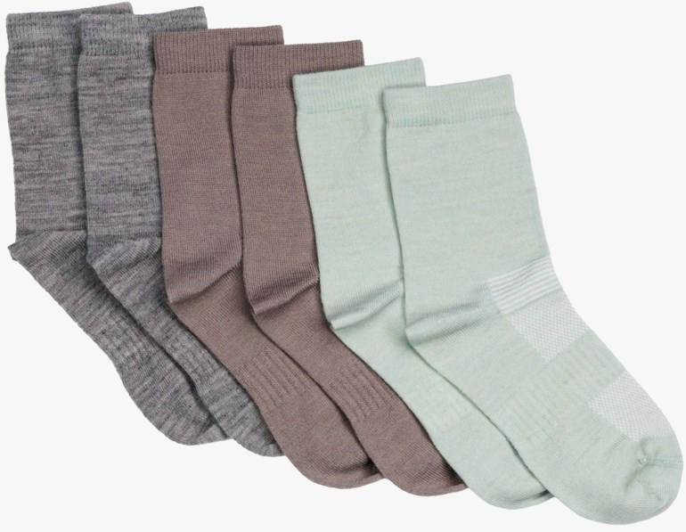 Eventyrskogen ullsokker 3-pakk Grå - 11040639-Stone-22-24 - 1