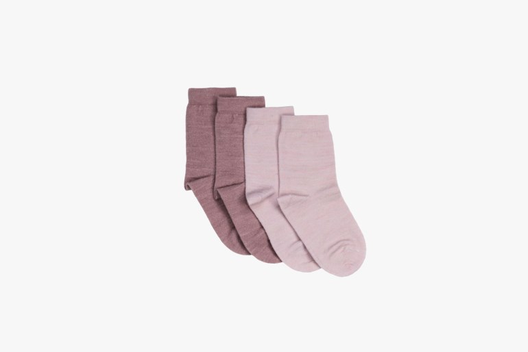 Valldal ullsokker 2-pakk Rosa - 11040646-old rose-13-15 - 1