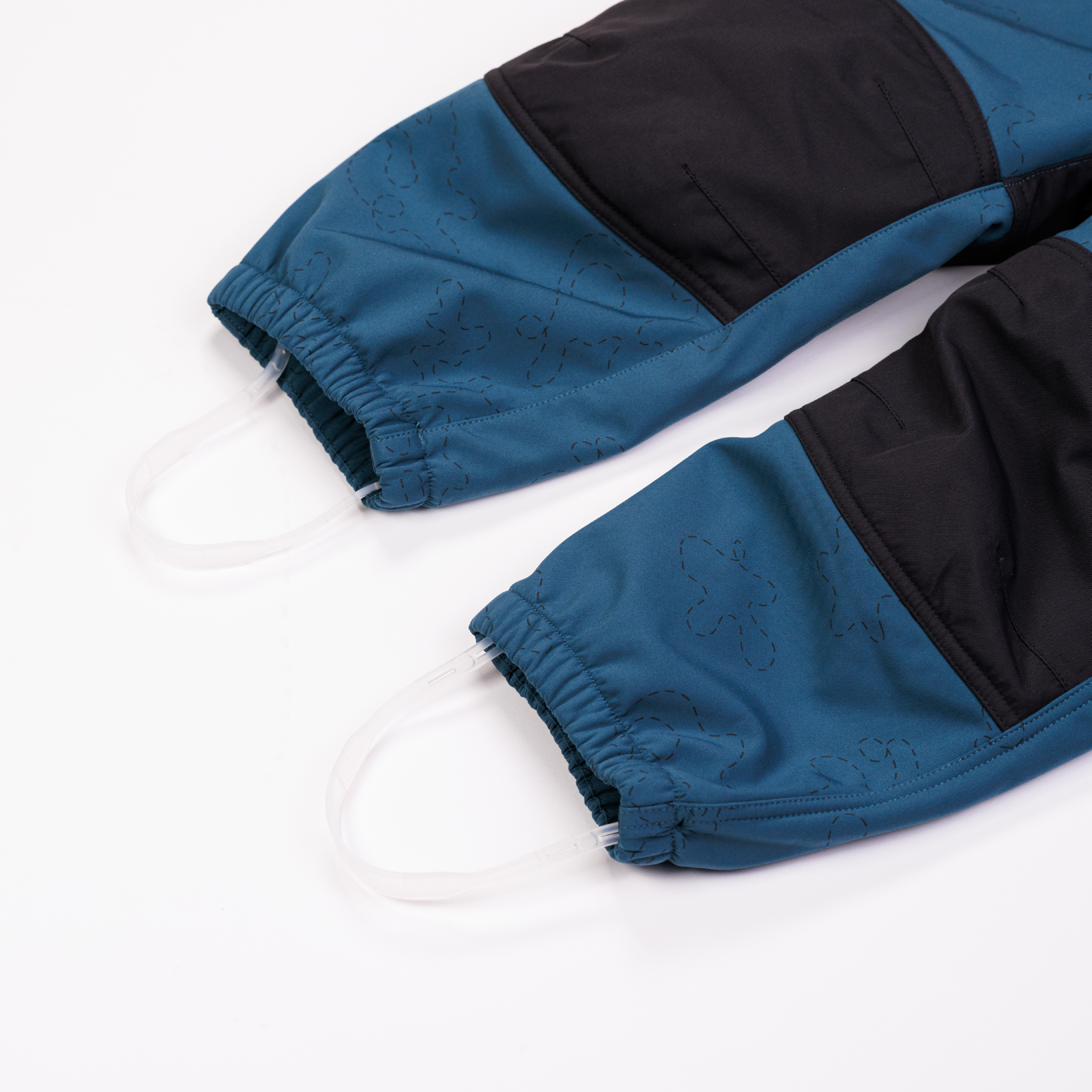 Fauske parkdress – softshell med refleksmønster, blueberry