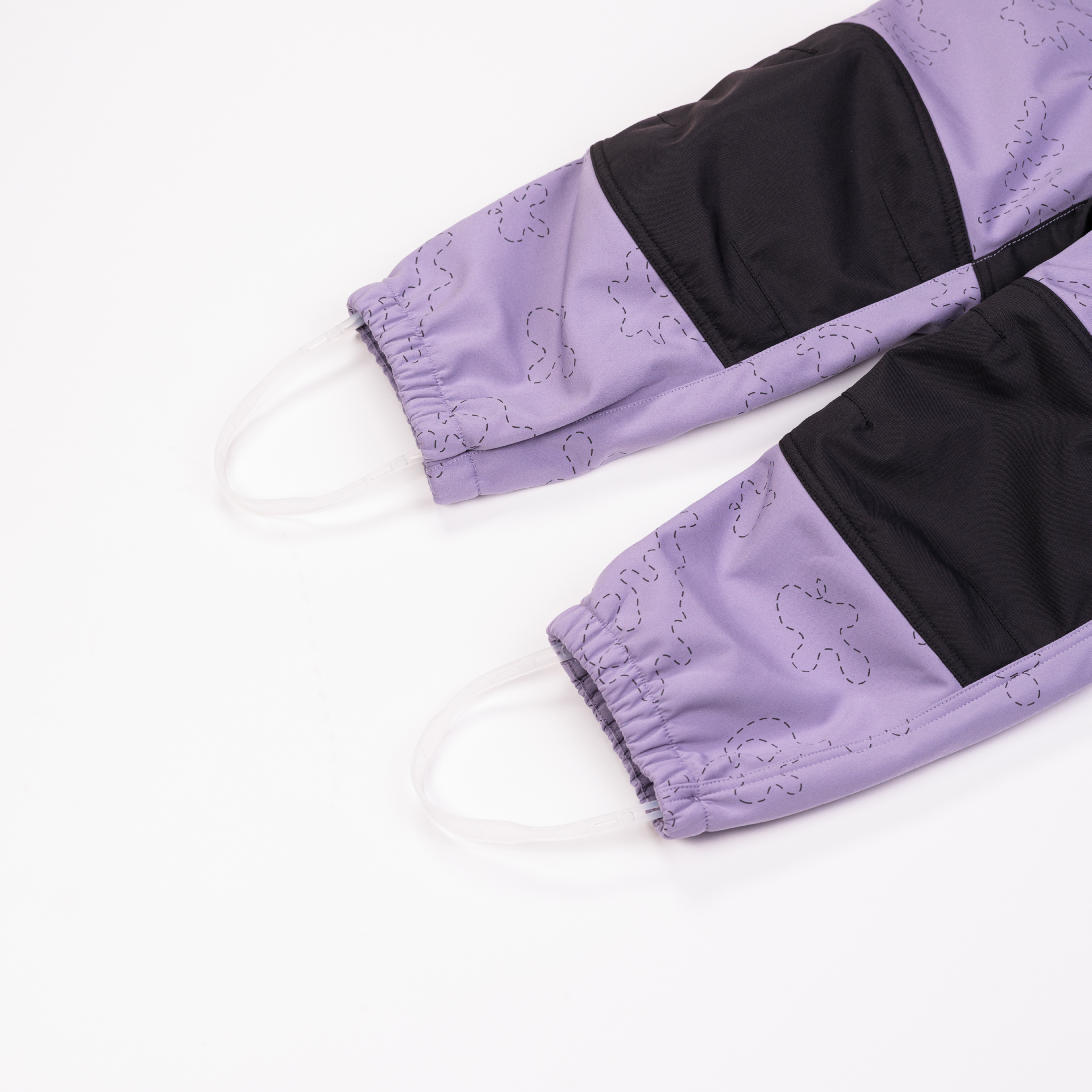 Fauske parkdress – softshell med refleksmønster, purple