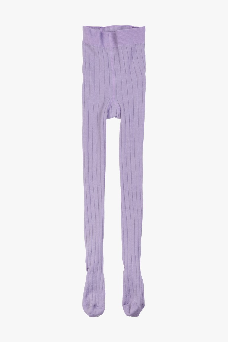 Ullstrømpebukse rib Lilla - 11040721-Lilac-86-92 cm - 1