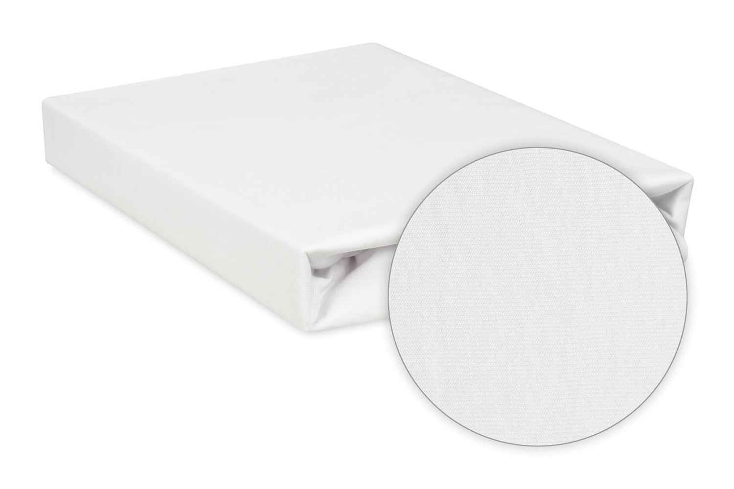 Vanntett og pustende stretchlaken, white
