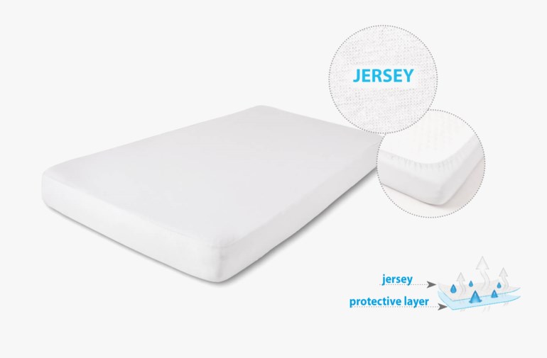 Vanntett og pustende stretchlaken Hvit - 11040753-White-40x90cm - 1