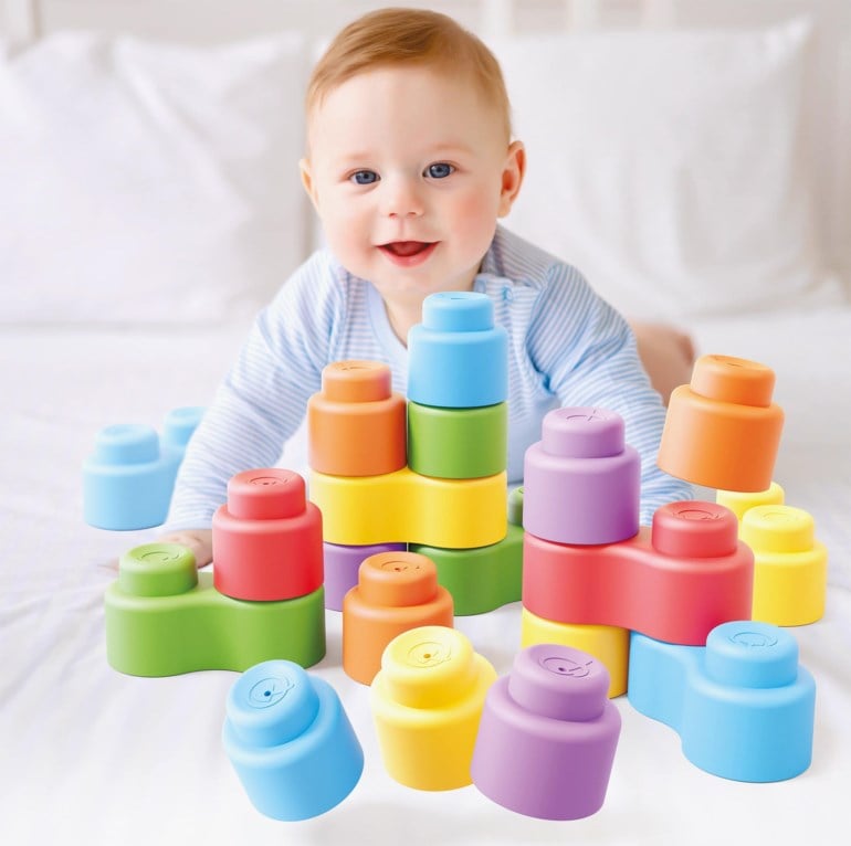 Momy Soft – Store og myke byggeklosser 24 stk Multiple - 11040835-multiple-One Size - 1