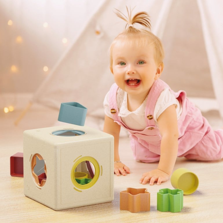 PlayBio Kubo – Puttekasse laget av bioplast med trefibre Multiple - 11040836-multiple-One Size - 1