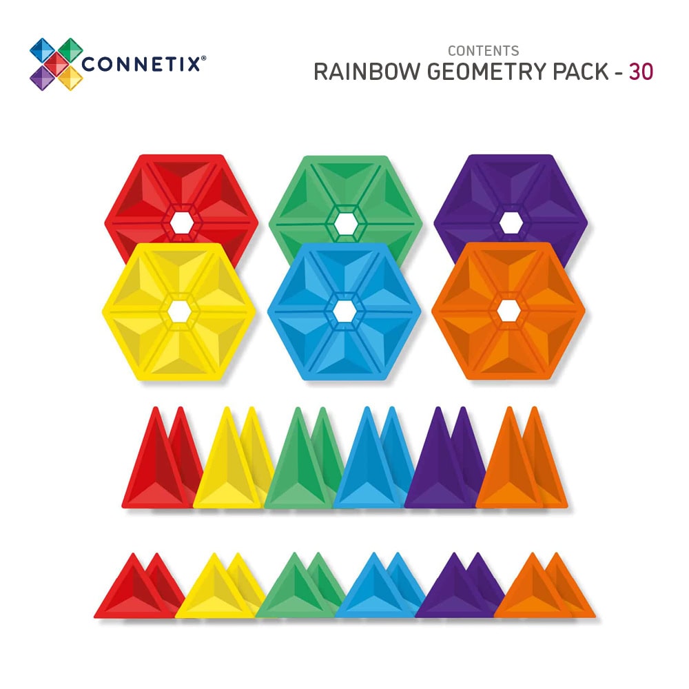 Geometry Pack - magnetsett 30 deler, multiple