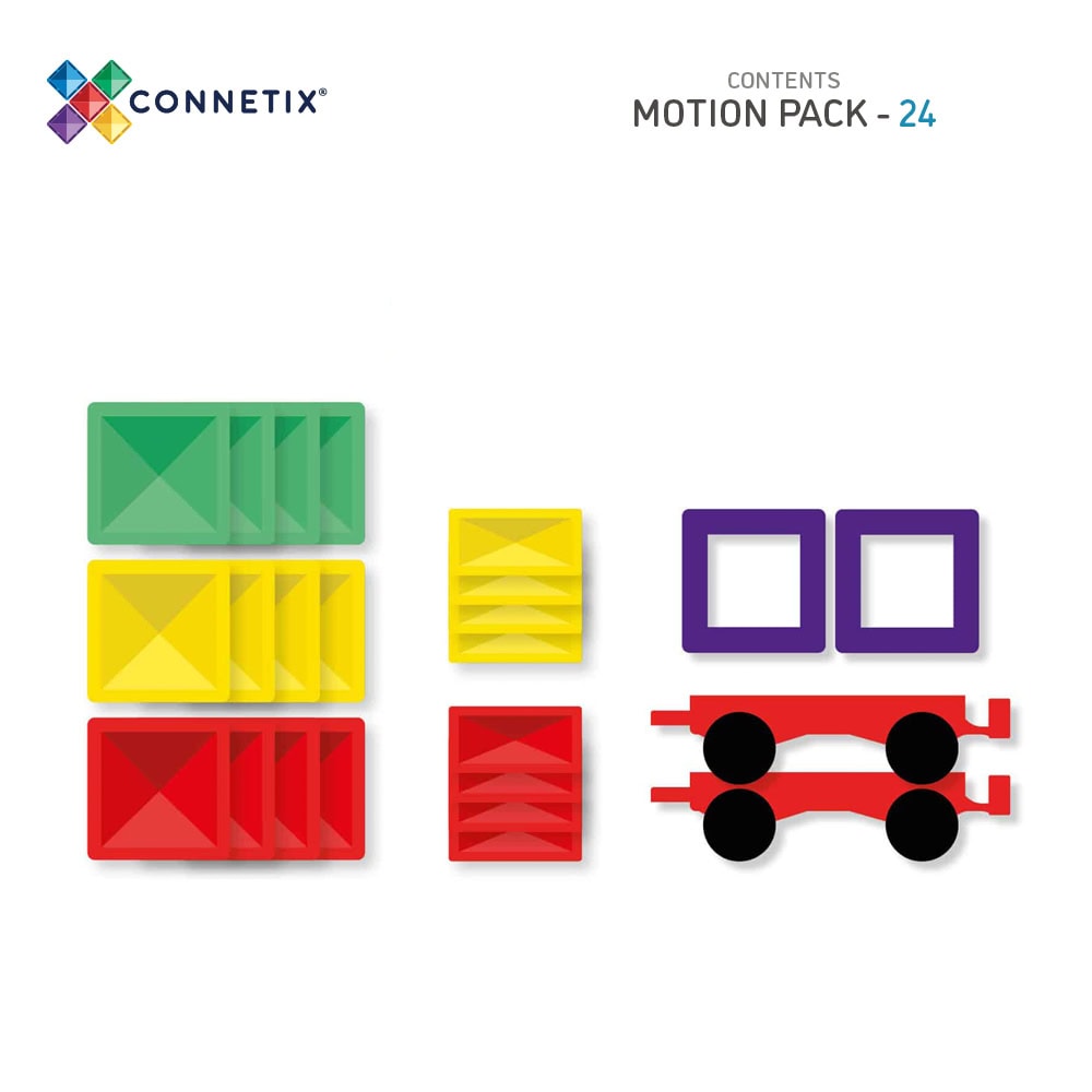 Motion Pack - magnetsett 24 deler - rainbow, multiple