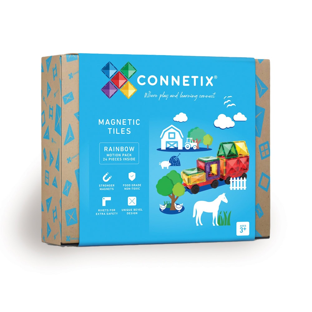 Motion Pack - magnetsett 24 deler - rainbow, multiple