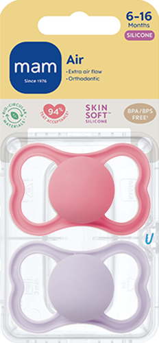 MAM smokk Air, silikon, pink