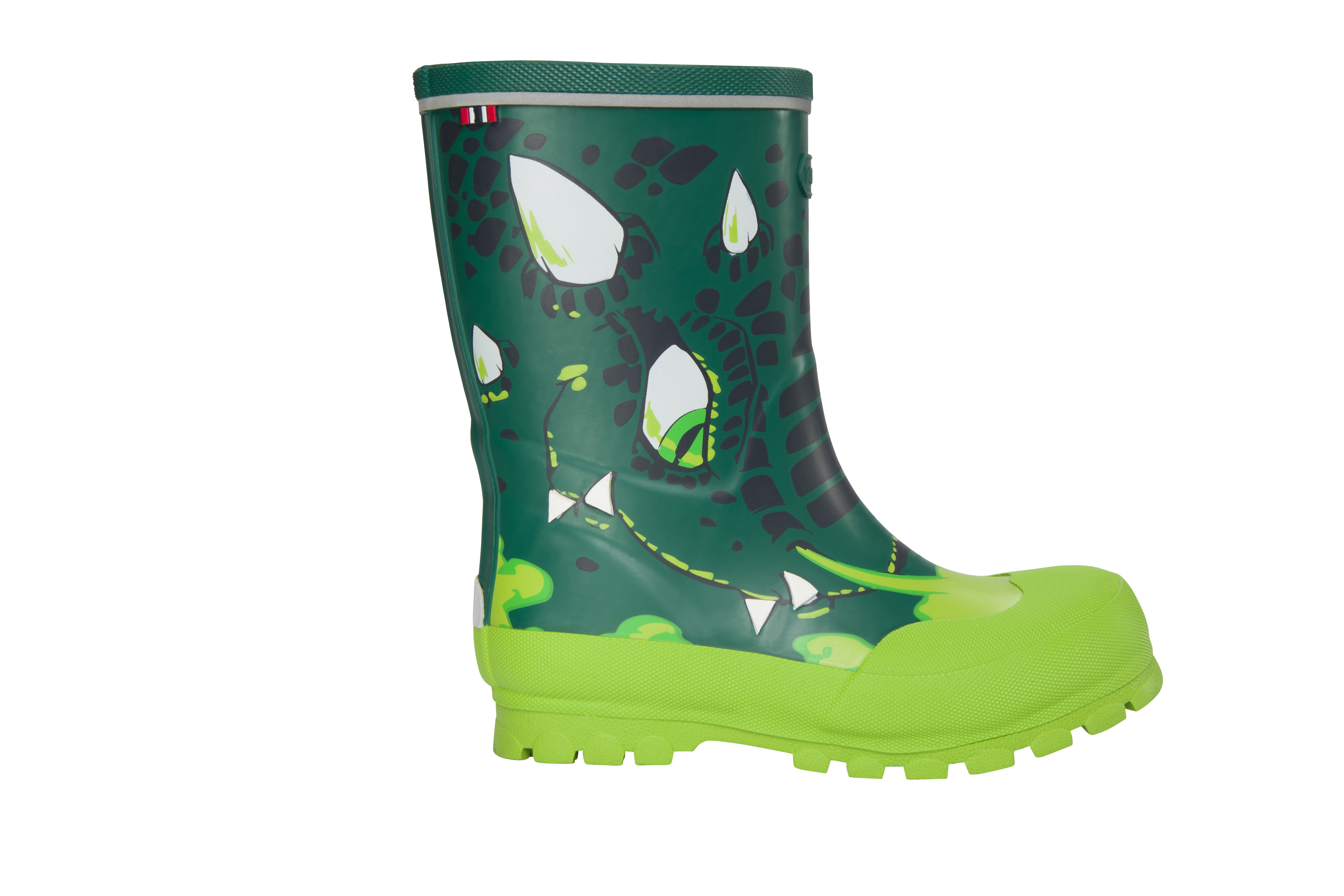 Viking Jolly Print Gummistøvler, Bottlegreen
