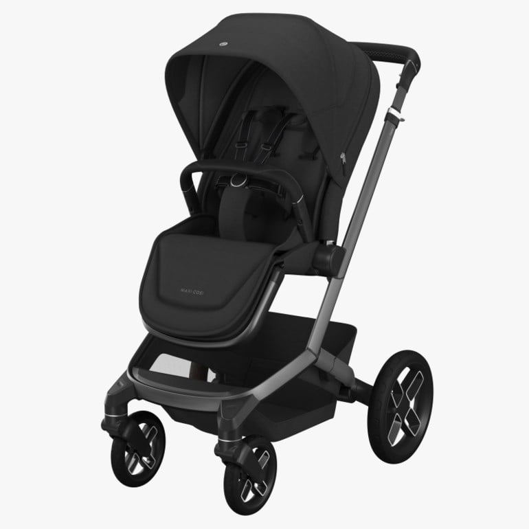 Maxi-Cosi Fame barnevogn Sort - 11041075-TwillicBla-4wheel - 1