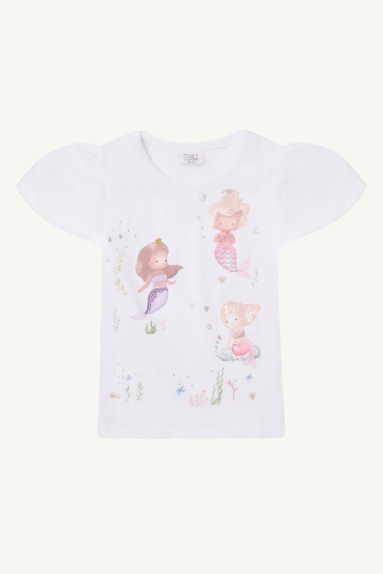 Hust & Claire Alma t-skjorte Hvit - 11041129-White-92 cm - 1