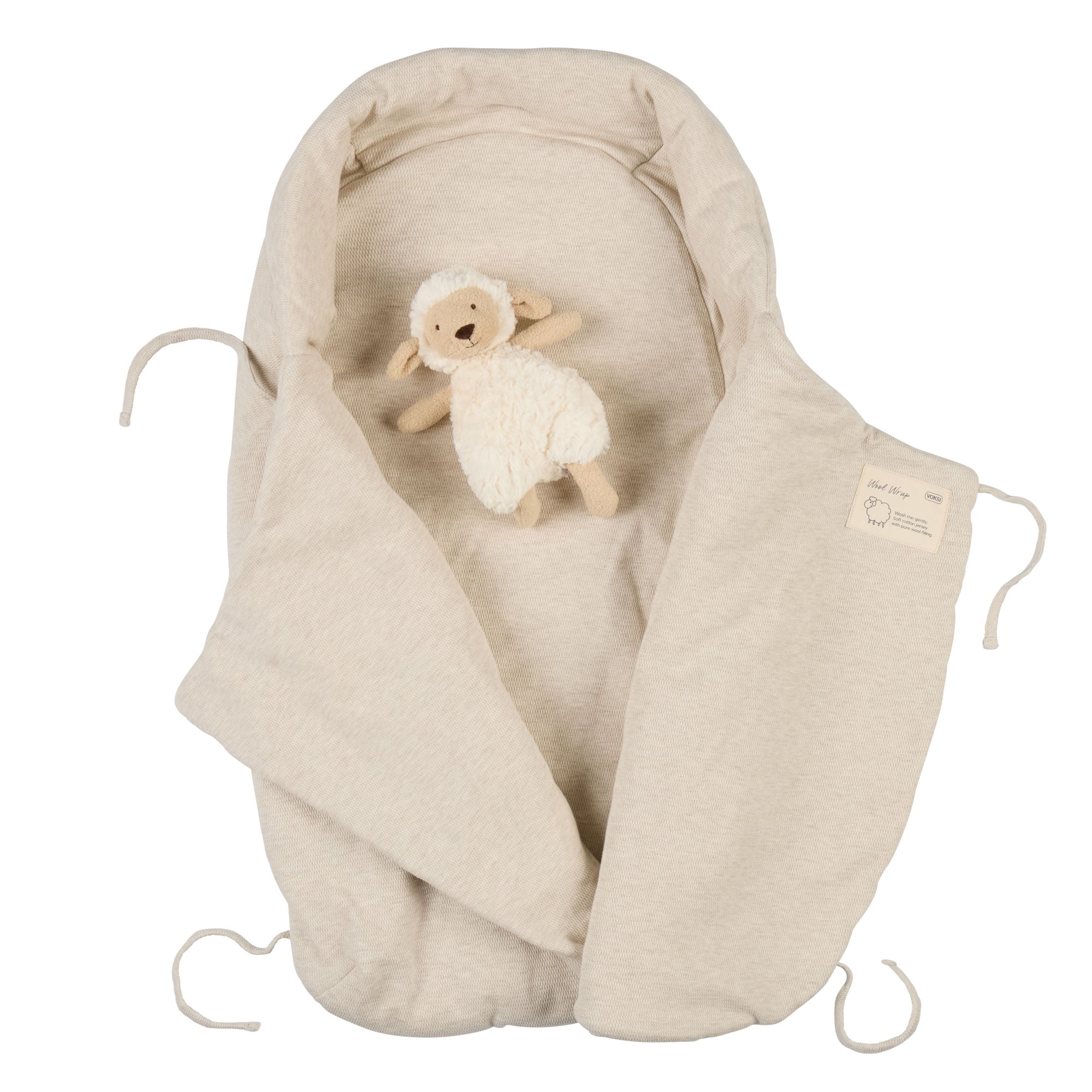 Voksi® Ull Wrap, sand, aop
