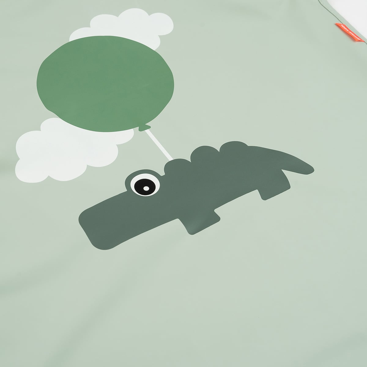 Vanntett barneforkle Happy Clouds, green