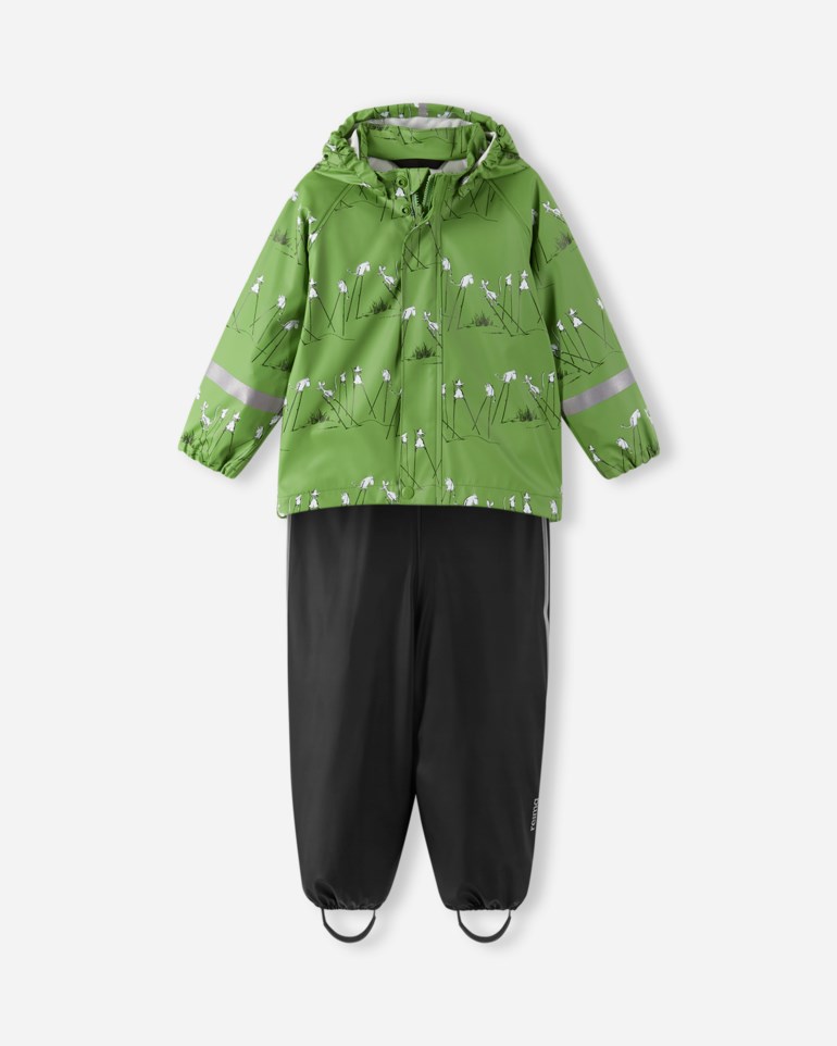 Moomin Plask regnsett Grønn - 11041193-Greenery-80 cm - 1