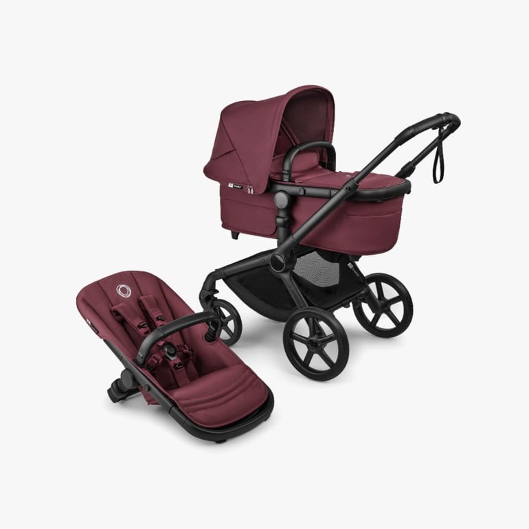 Bugaboo Fox 5 Renew komplett Rød - 11041276-DarkCherry-4wheel - 1