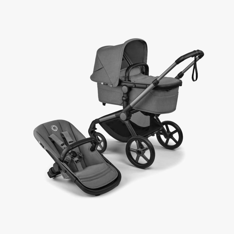 Bugaboo Fox 5 Renew komplett Grå - 11041276-MoonGrey-4wheel - 1