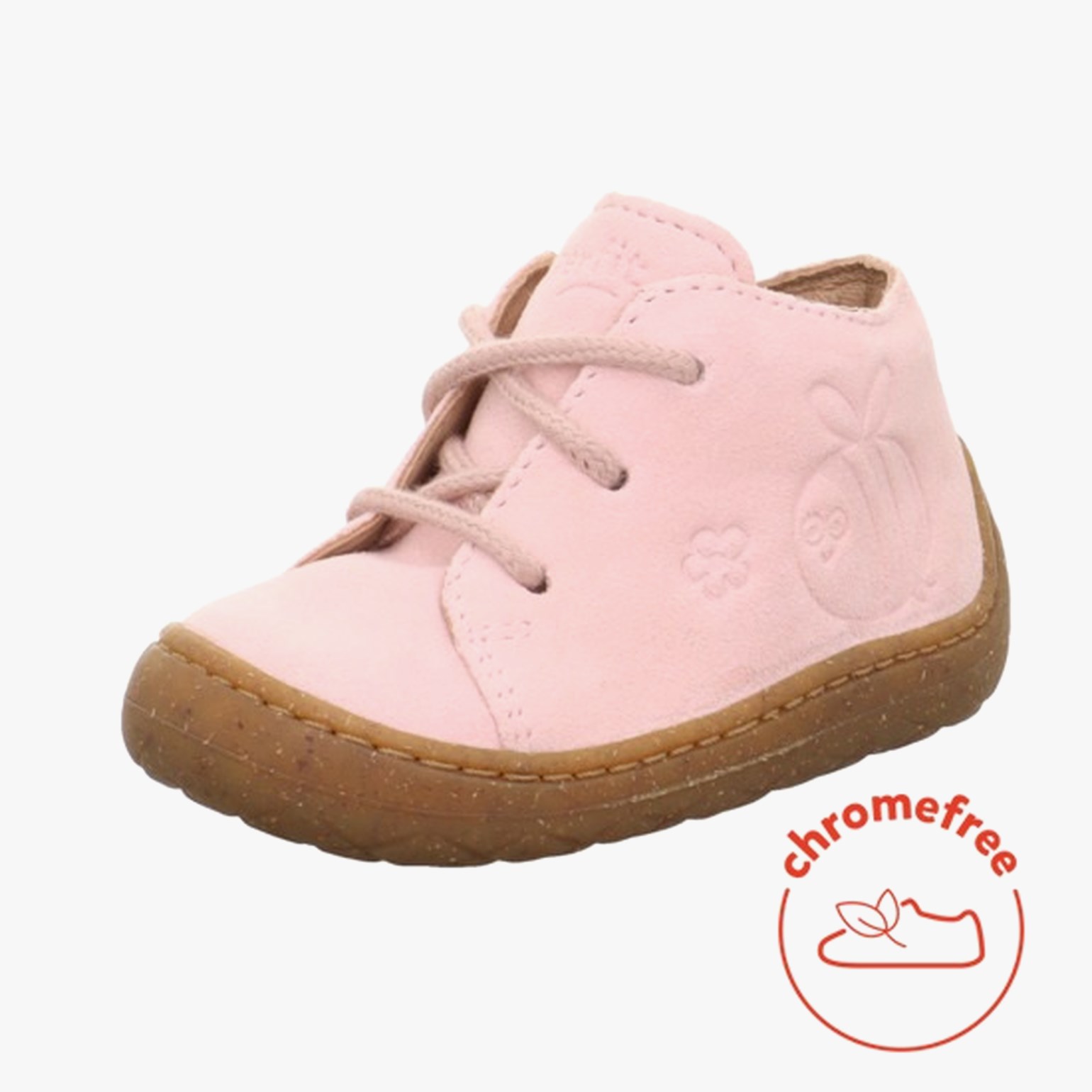 Saturnus lær og gå sko, pink | Barnashus.no