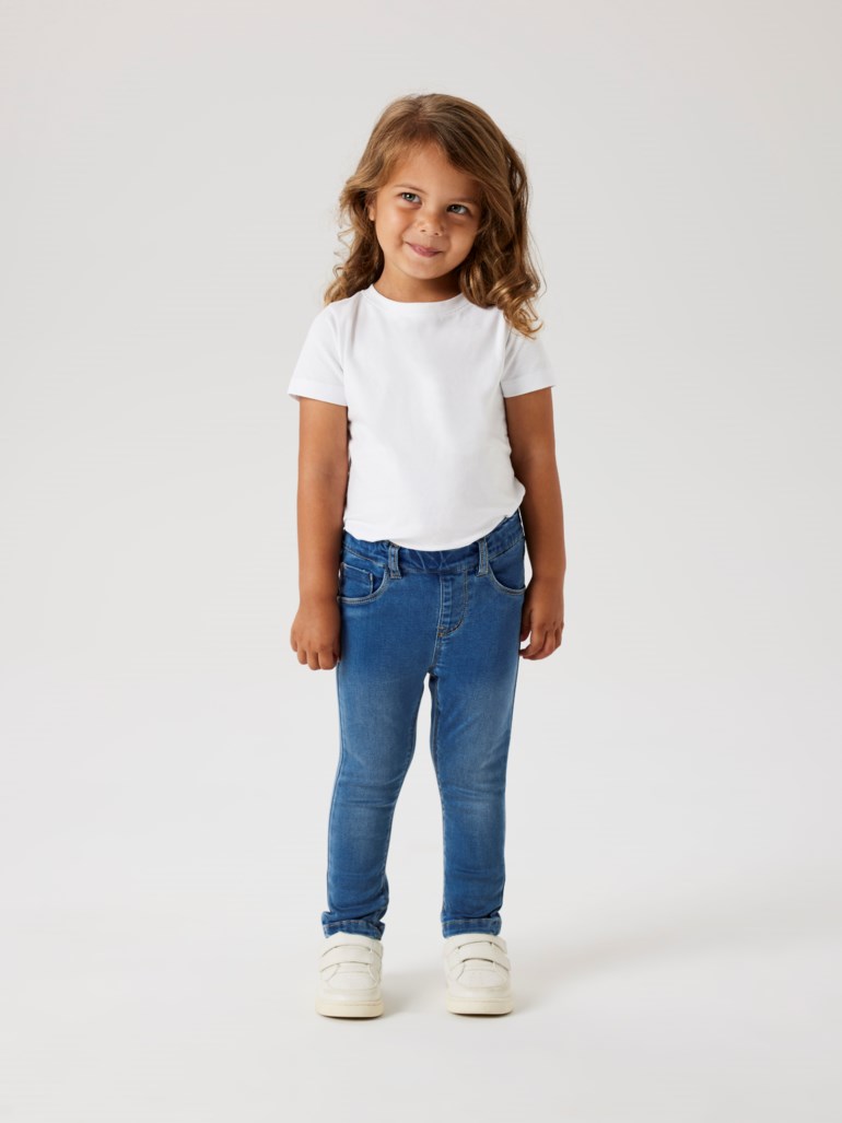 Name It Salli slim jeans Blå - 11041372-MedBlueDen-98 cm - 1
