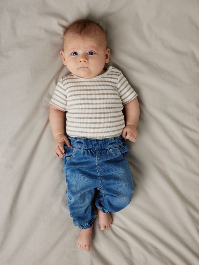 Name It Rose loos jeans Blå - 11041373-MedBlueDen-56 cm - 1