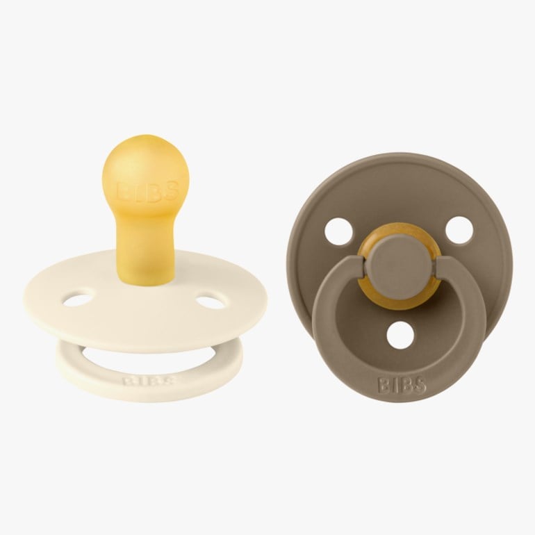 BIBS smokk rund latex – naturgummi, fra nyfødt Grønn - 11041541-IvoryDaOak-1 - 1