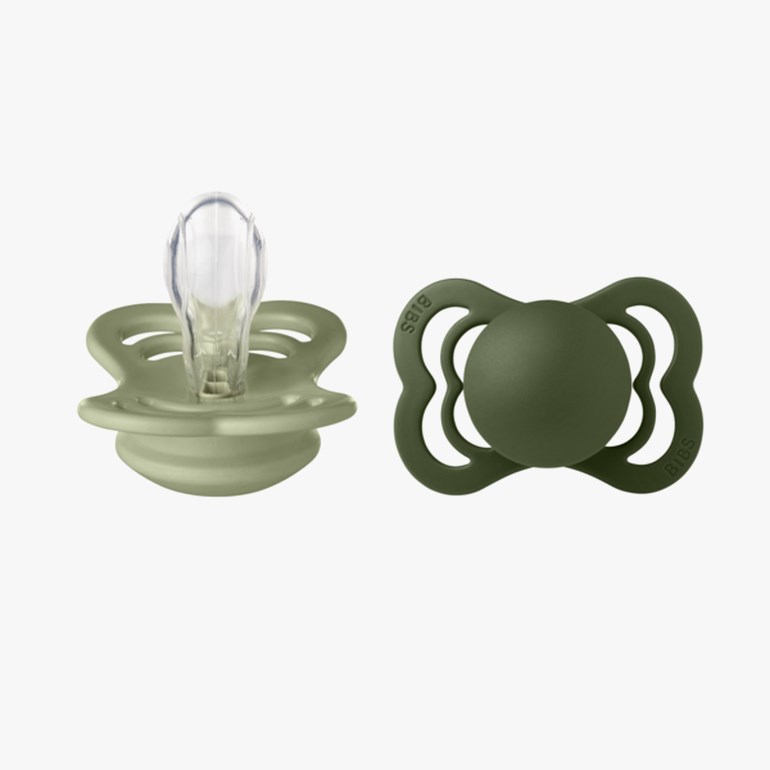 BIBS Supreme Symmetrical Silicone 2 Pack Grønn - 11041544-SageHunter-1 - 1