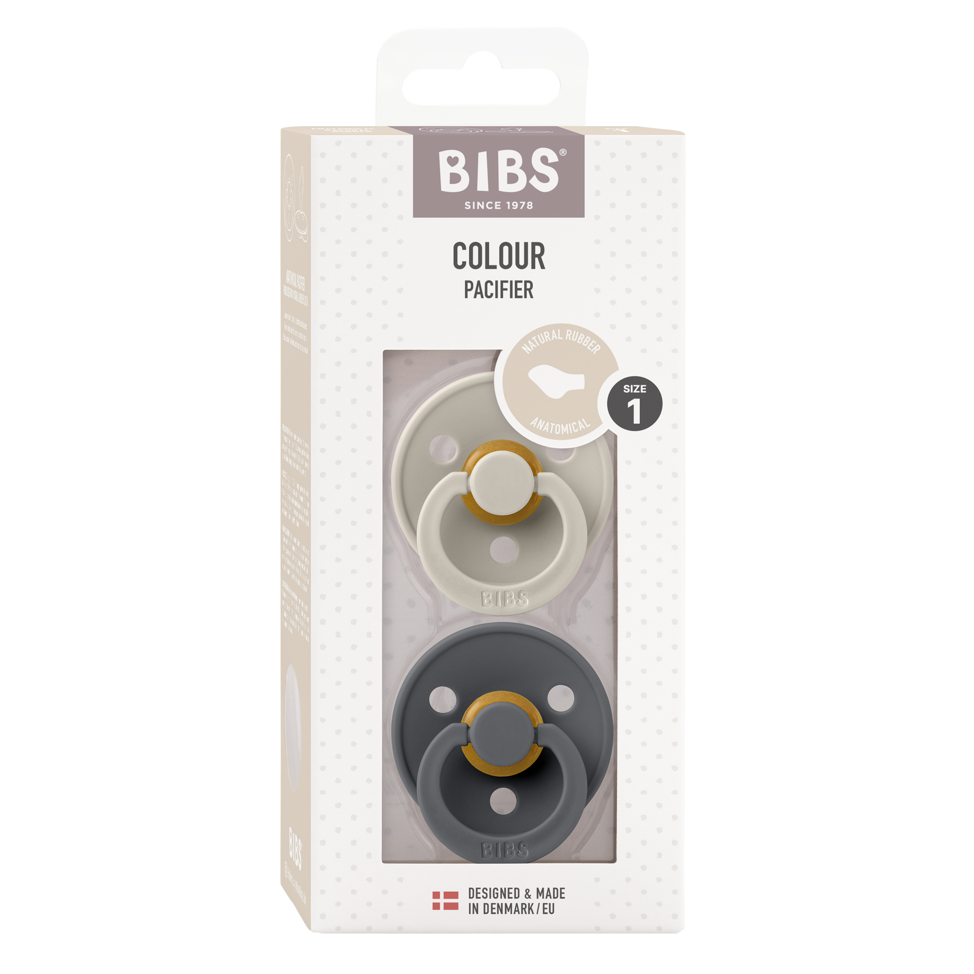 BIBS Colour smokk anatomisk – latex, 2-pak, sandiron