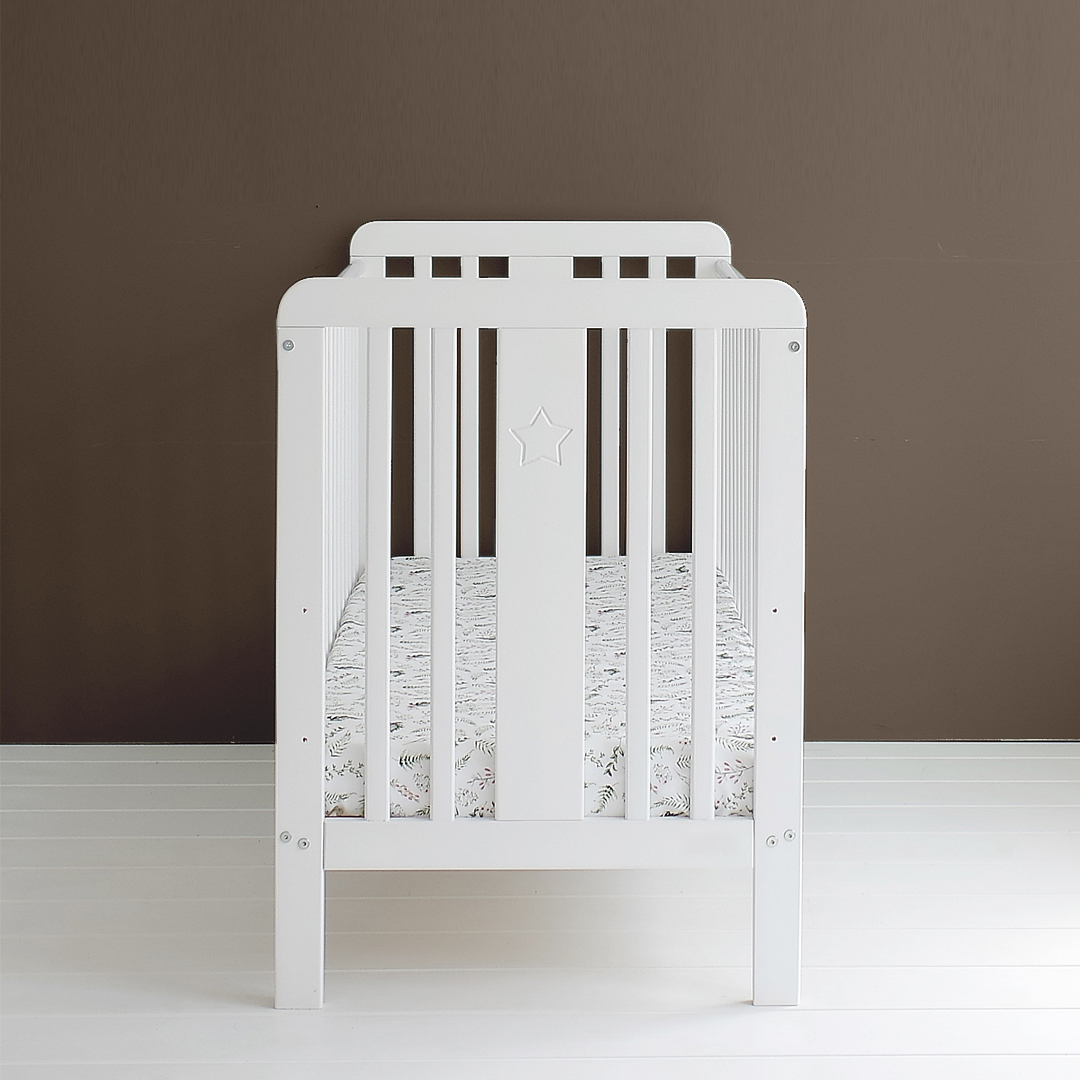 Sprinkelseng med dropside Himmelstjerne, white