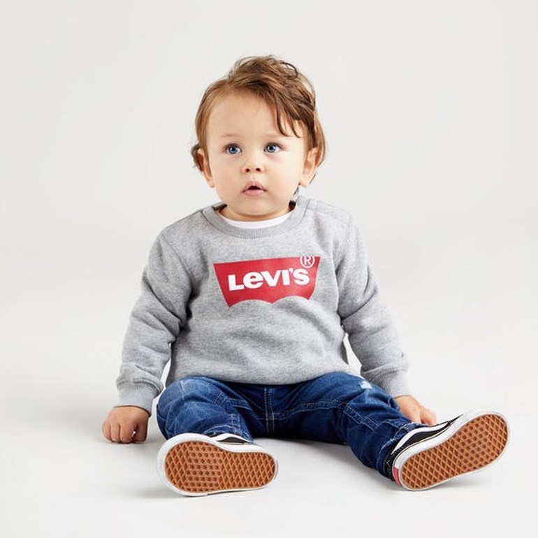 Levi's Batwing genser Grå - 11041912-GreyHeathe-68-74 cm - 1