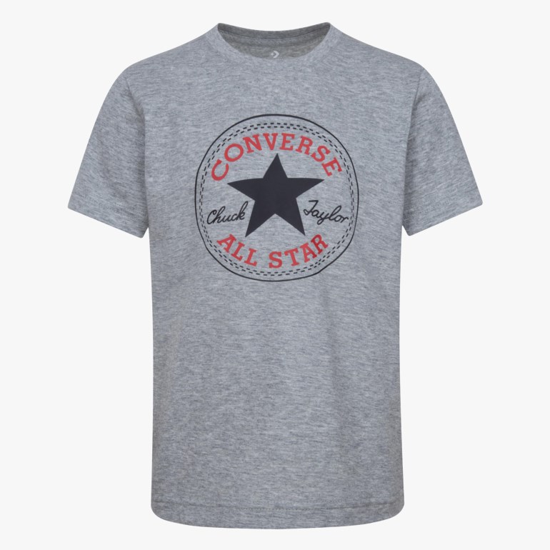 Converse Chuck Patch t-skjorte Grå - 11041918-dark grey-2-3 år - 1