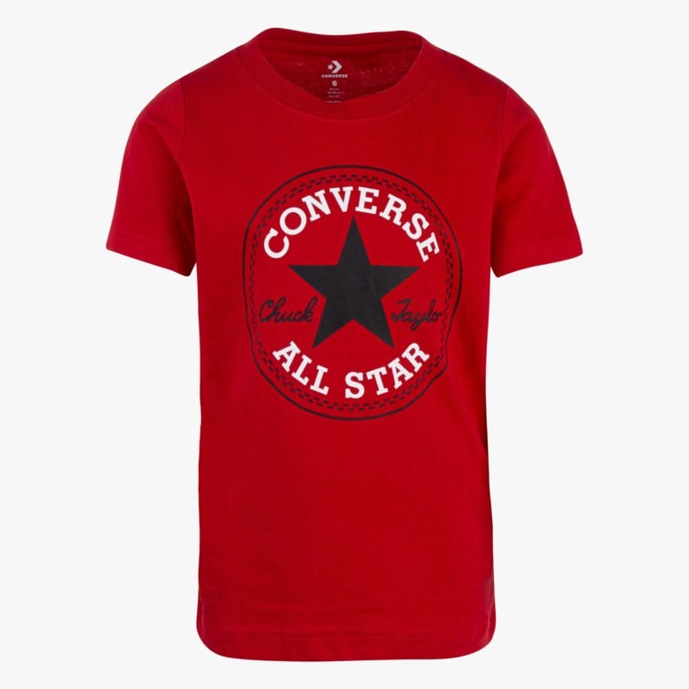 Converse Chuck Patch t-skjorte Rød - 11041918-Enamel Red-2-3 år - 1