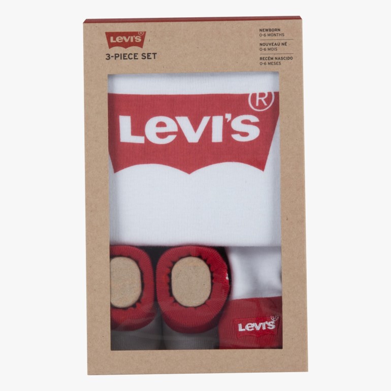 Levi's® Classic Batwing body sett Hvit - 11041933-White-0-6 mnd - 1