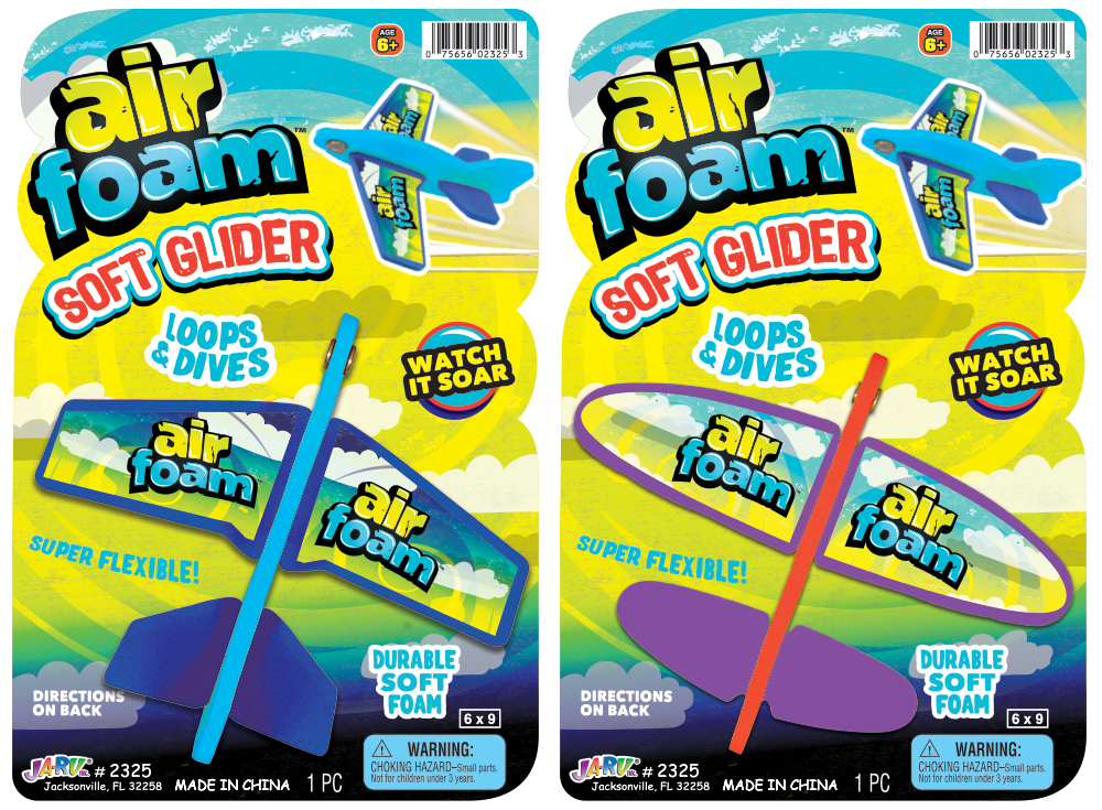 Air foam soft glider, assorted