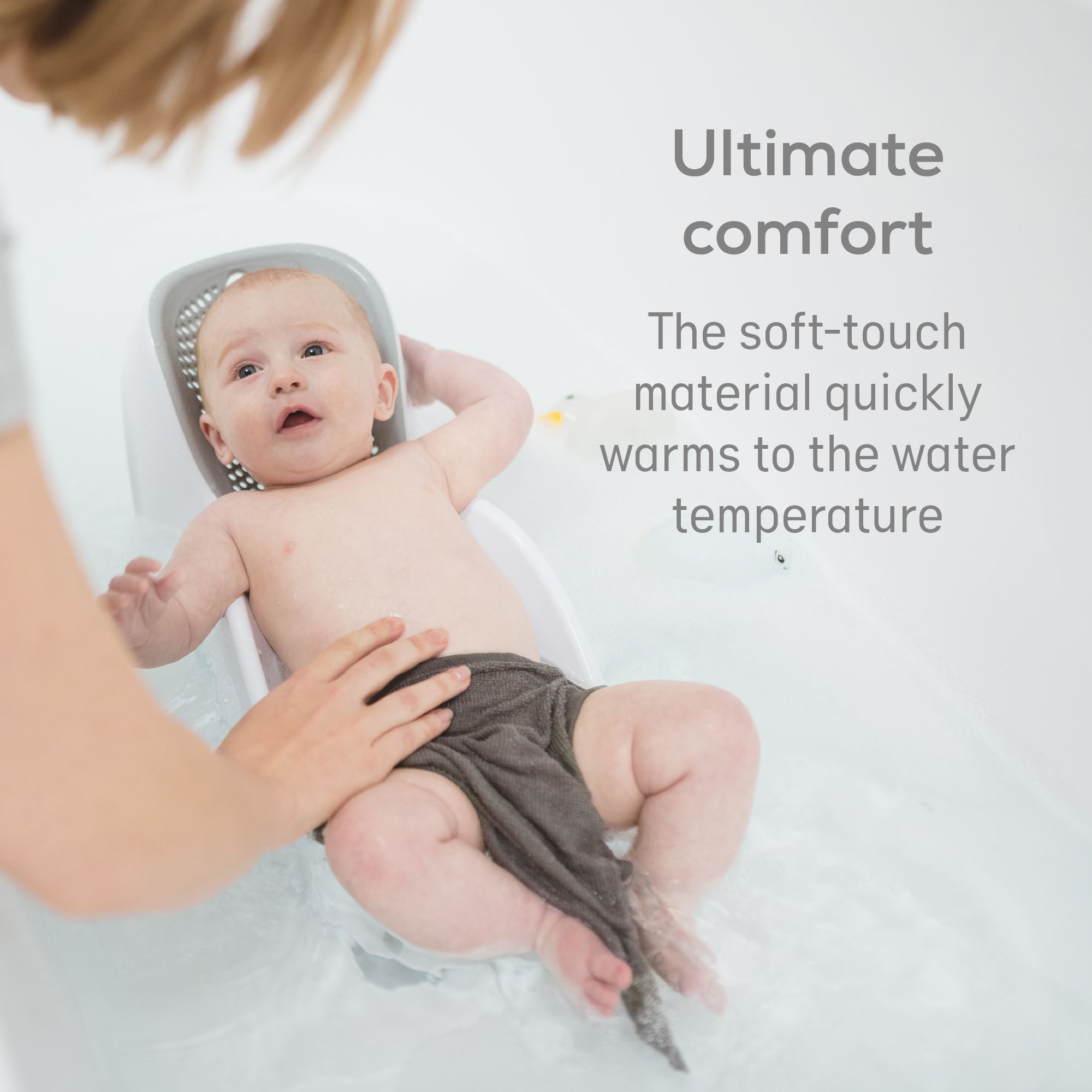 Angelcare FIT baby badestøtte 0–6 mnd, greywhite