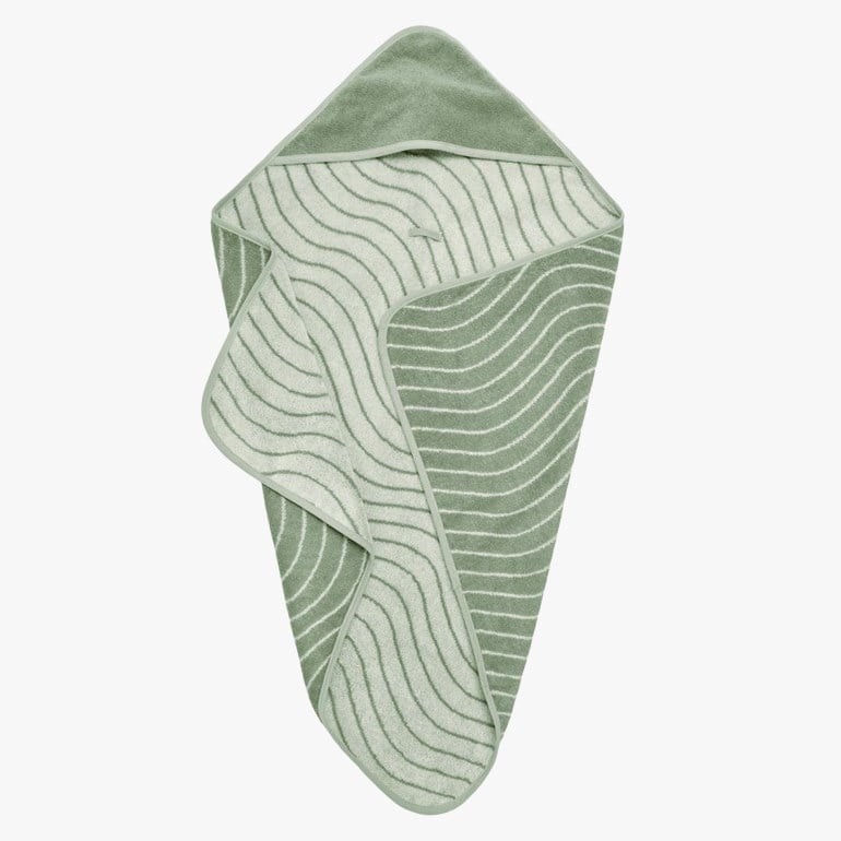 Hettehåndkle, organisk bomull Grønn - 11042468-sagegreen-80x80cm - 1