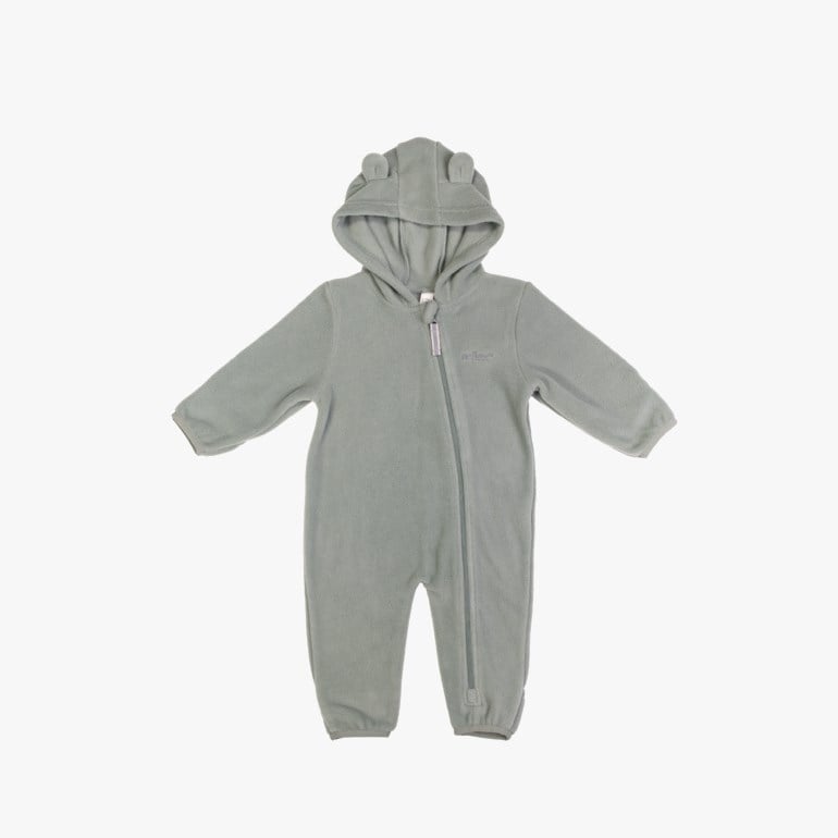 Baby fleecedress Grønn - 11042660-StoneGreen-62 cm - 1