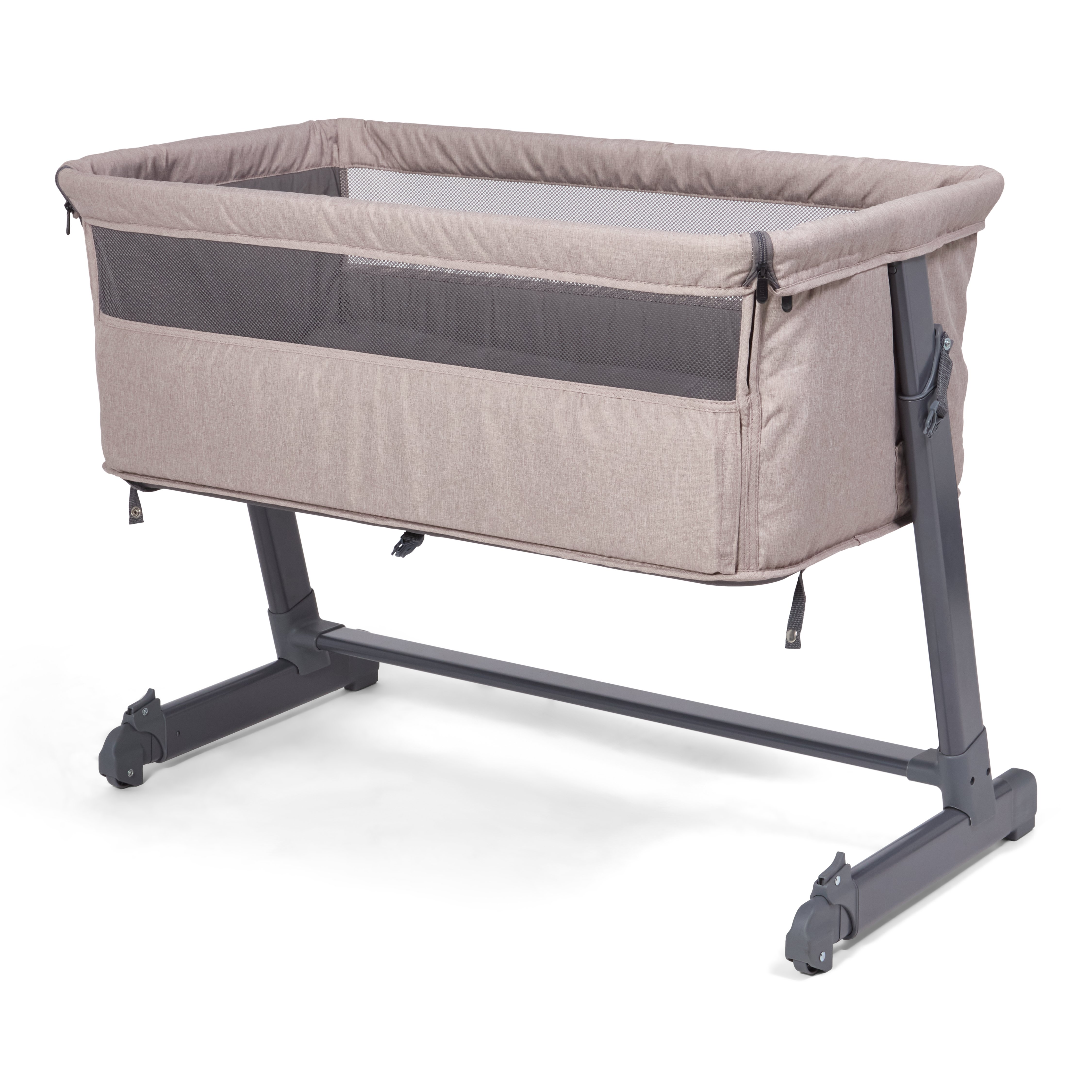 Tova bedside crib, beige