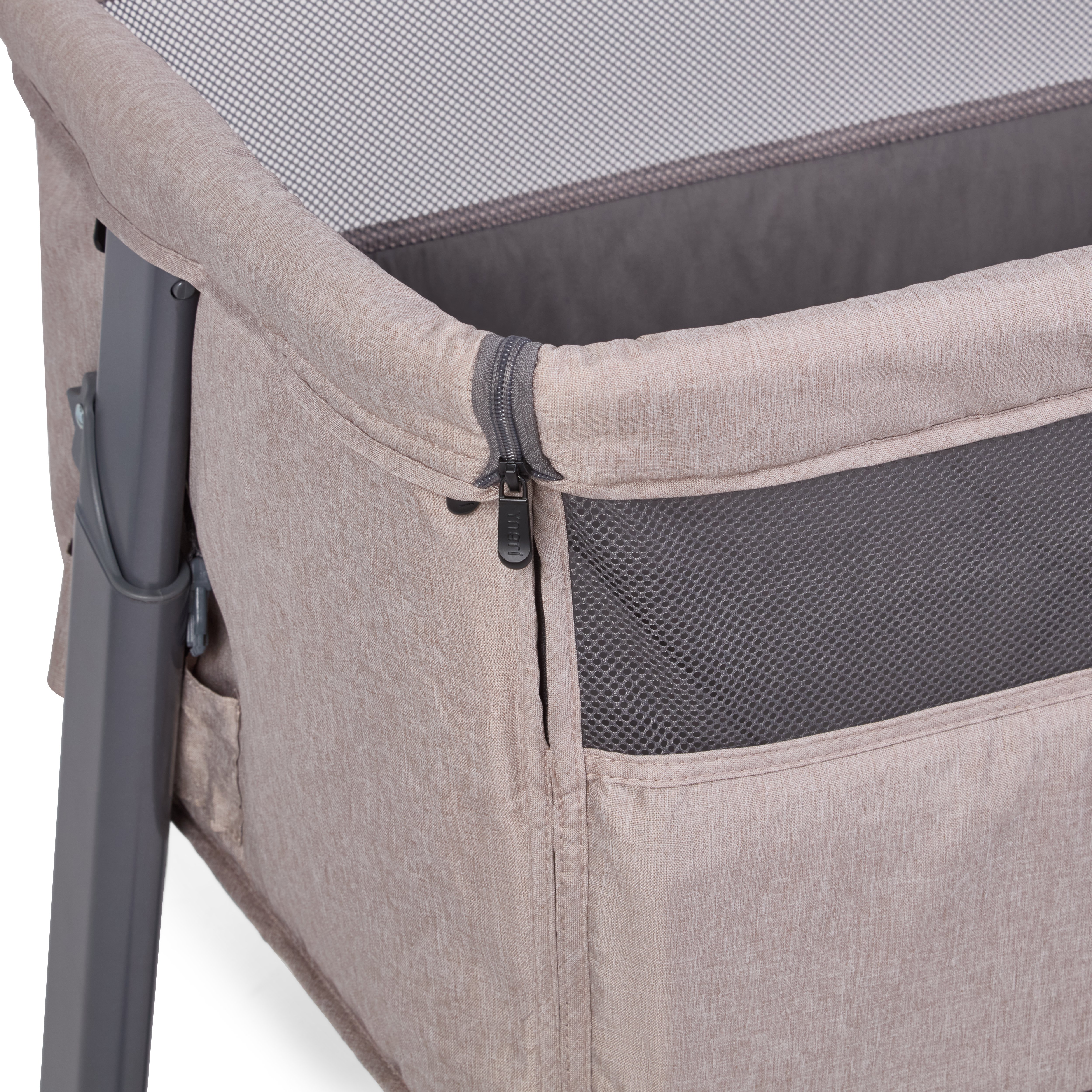 Tova bedside crib, beige