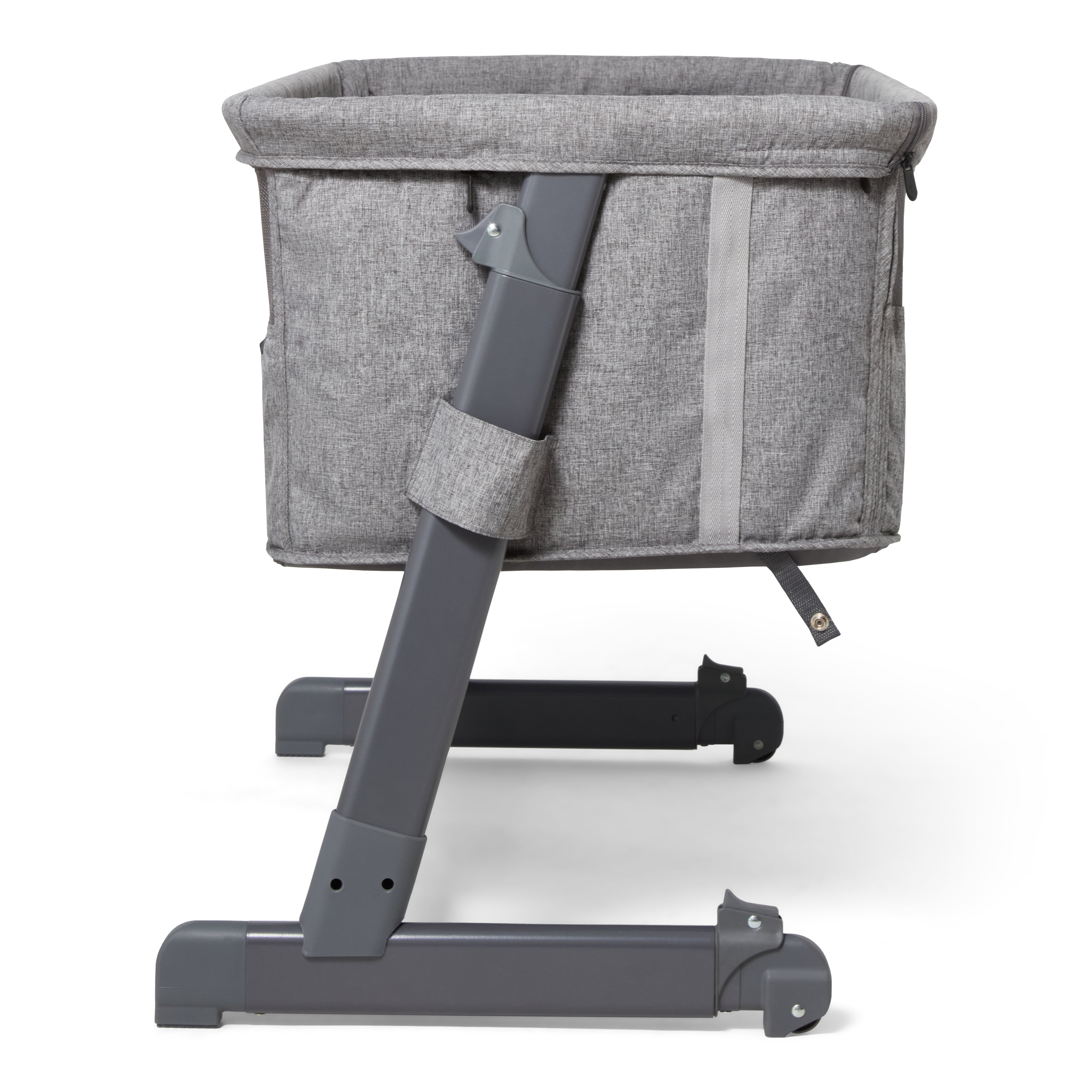 Tova bedside crib, grey