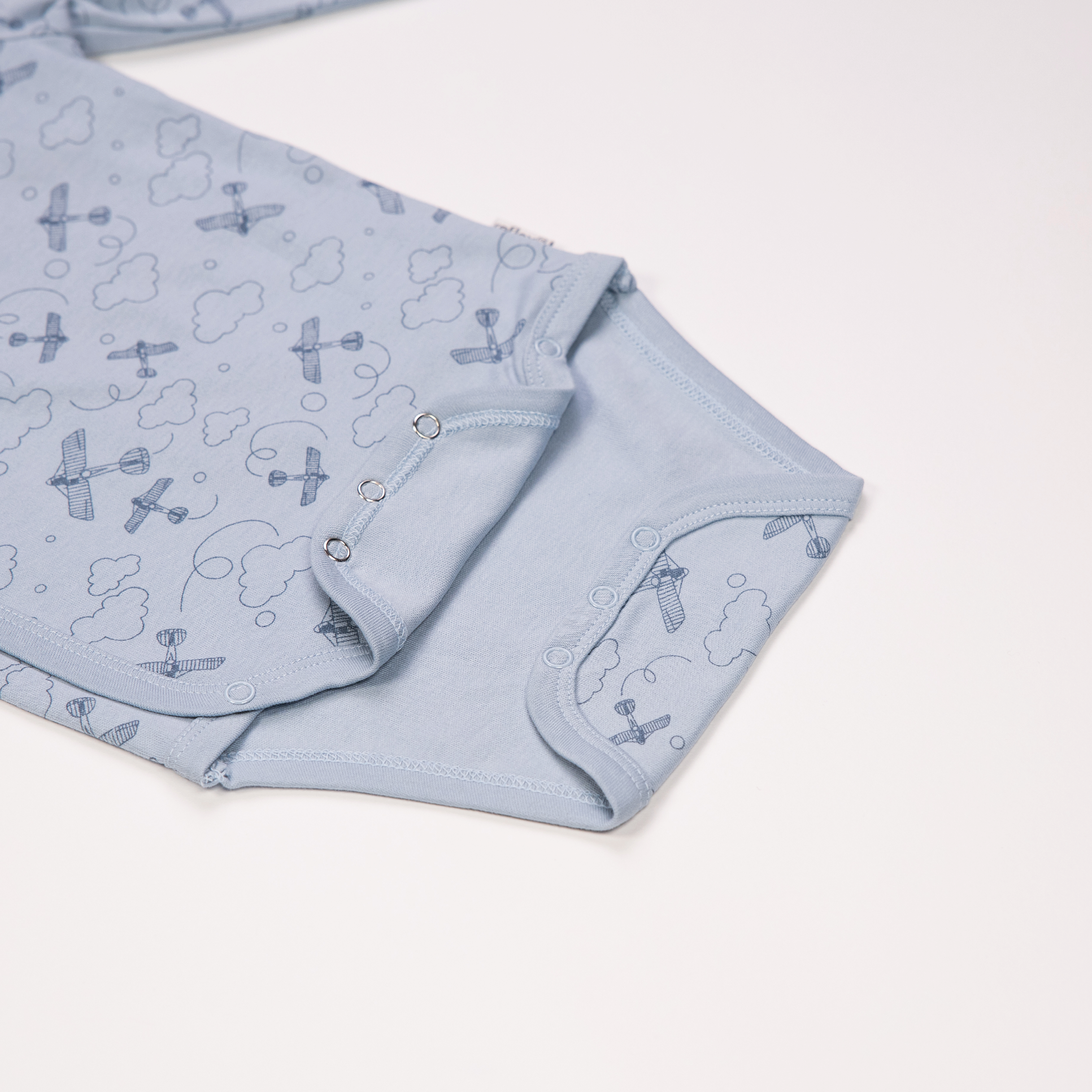 Lille trille omslagsbody, dustyblue