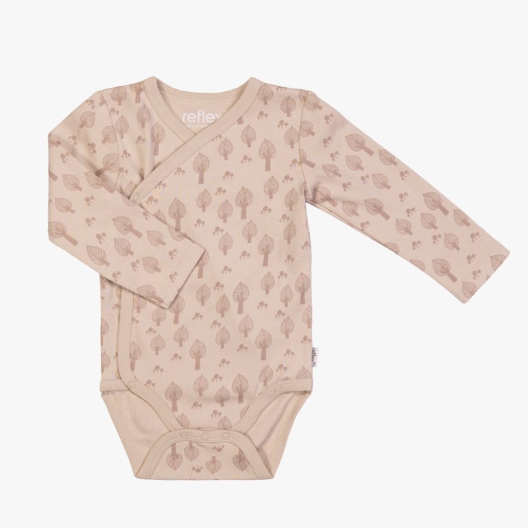 Lille trille omslagsbody Beige - 11043179-latte-50 cm - 1