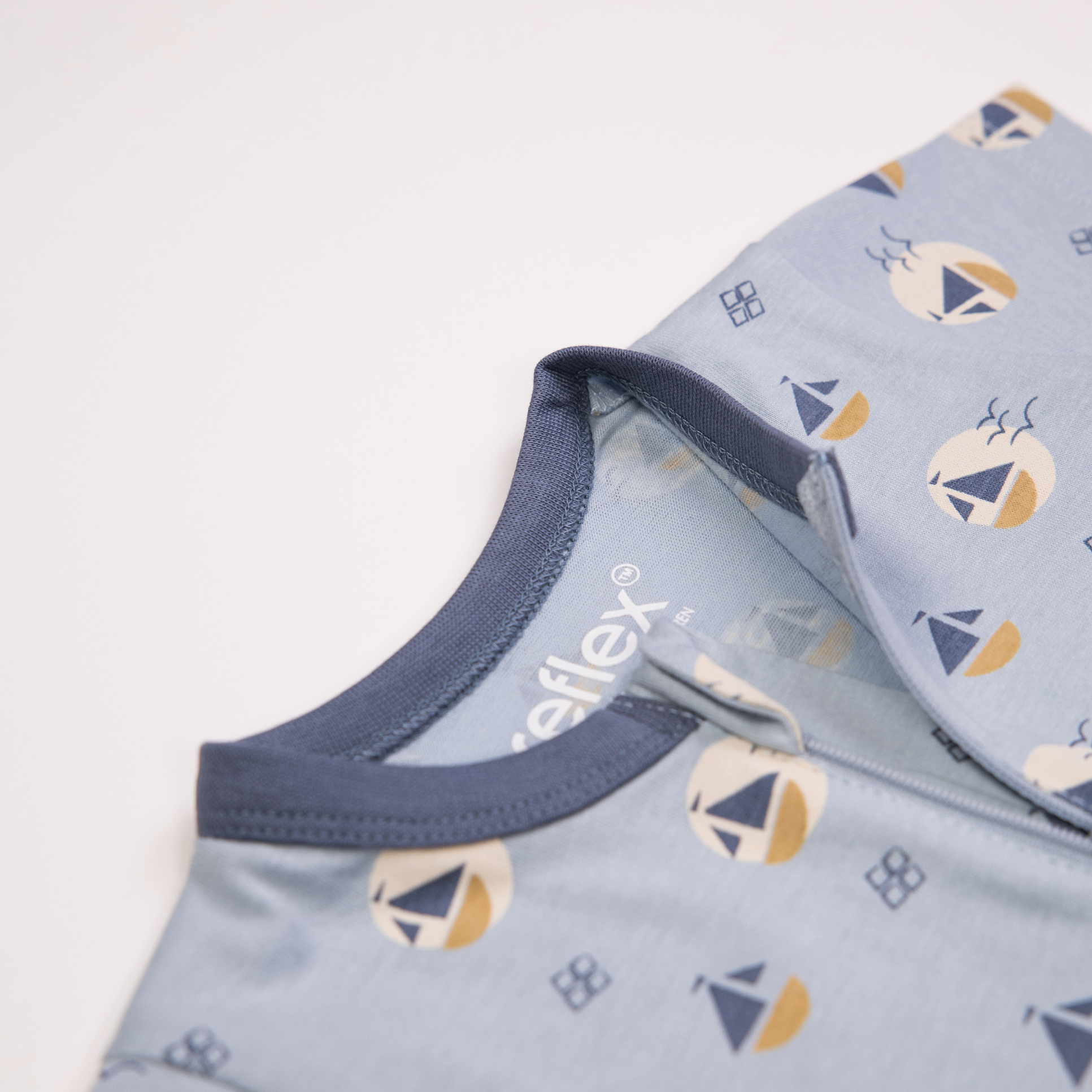 Bomull pyjamas, dustyblue