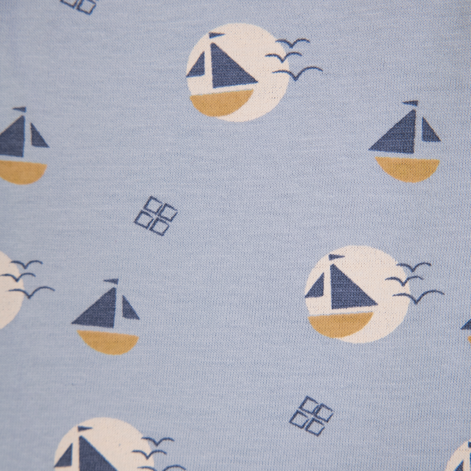 Bomull pyjamas, dustyblue