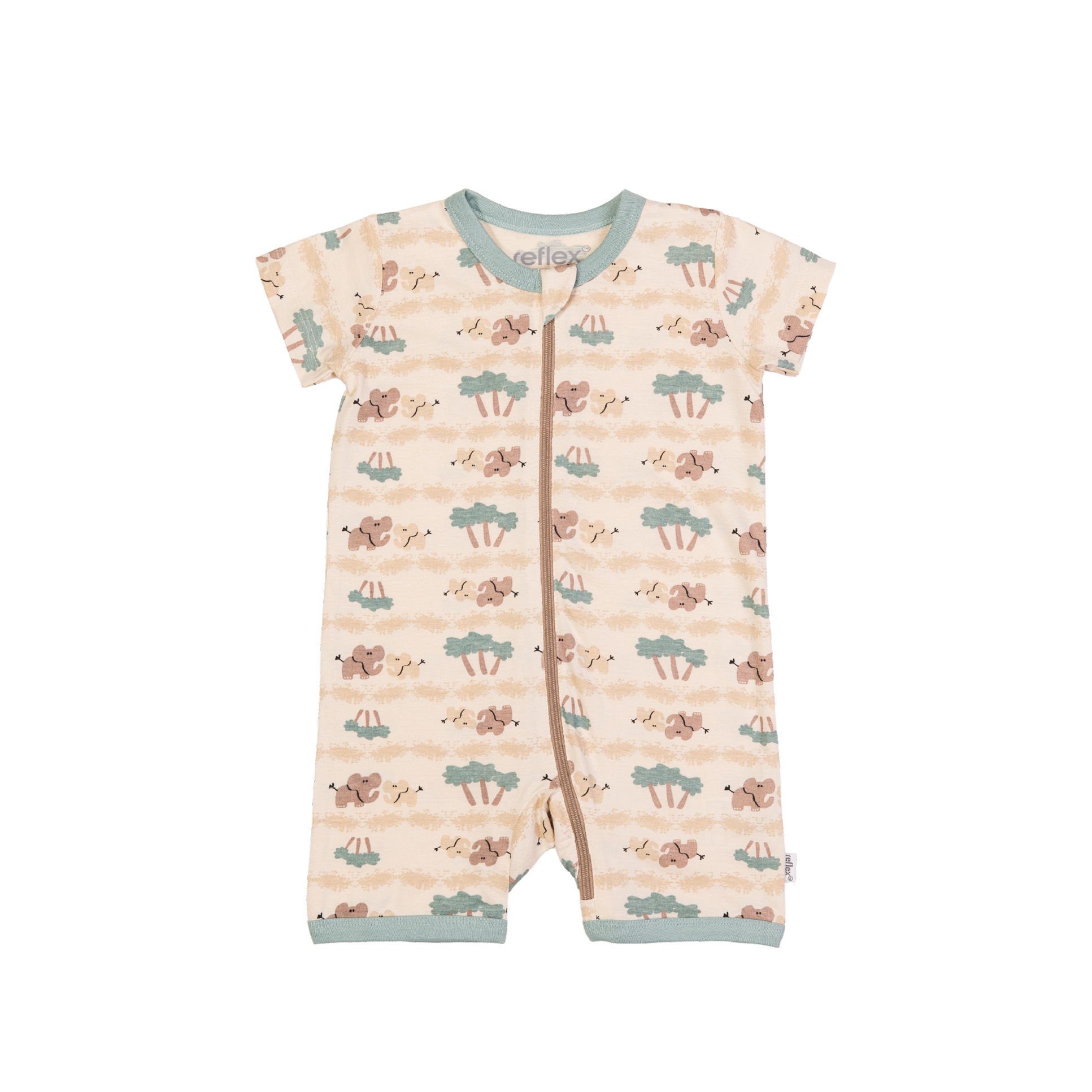 Bomull pyjamas Grønn - 11043187-DustyGreen-56 cm - 1